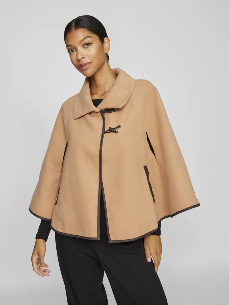 competitive price VILA VIELSIE  - Cape camel Clothing Jackets & Blazers Bomber Jackets