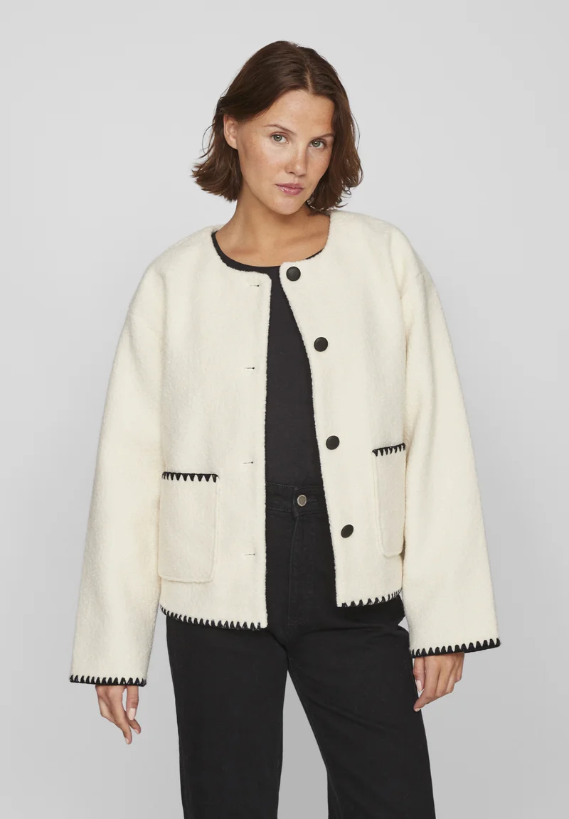 where can i buy VILA VIKAYA SHORT JACKET - Winter jacket birch/black beauty  Clothing Jackets & Blazers Bomber Jackets