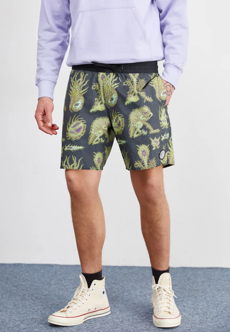 Elegant Factory Outlet Volcom TETSUNORI TRUNK - Tracksuit bottoms black Streetwear Sale Streetwear Clothing Swimwear Casual Shorts