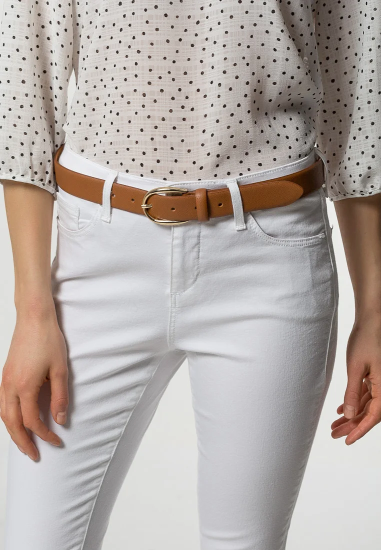 UK Factory Outlet Vanzetti BOSSED AND LINED BELT - Belt cognac Accessories Belts Casual belts