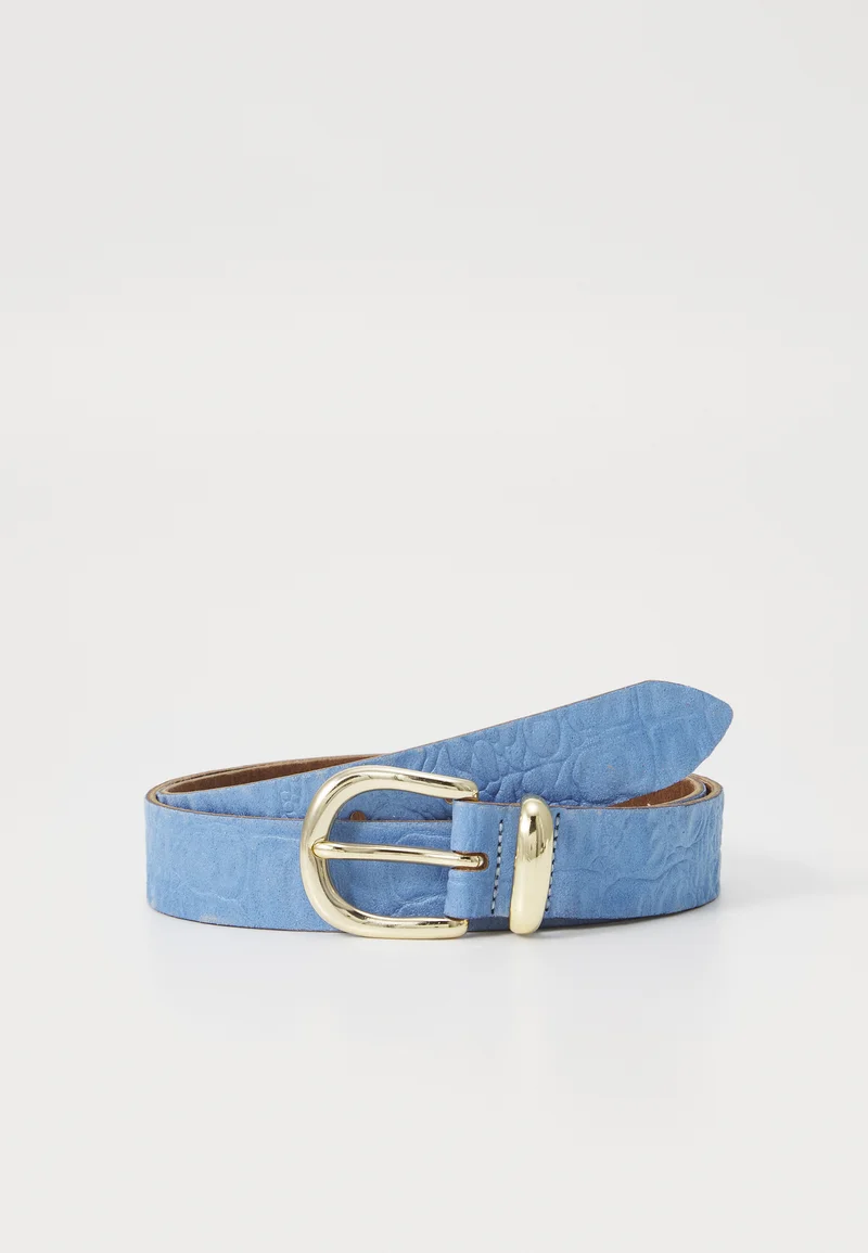 Outlet Store Vanzetti LEATHER MIX BELT - Belt royal blue Accessories Belts Casual belts