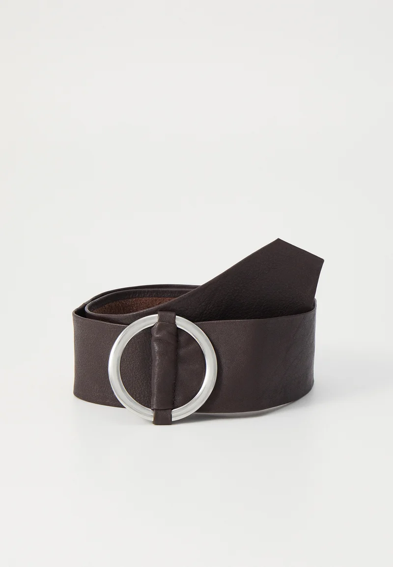 No Sale Tax Vanzetti BELT WITH RING - Waist belt dark brown Accessories Sale Belts Braided belt