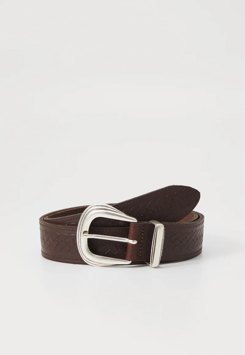 Official USA Stockists Vanzetti LEATHER UNISEX - Belt darkbrown Accessories Belts Casual belts