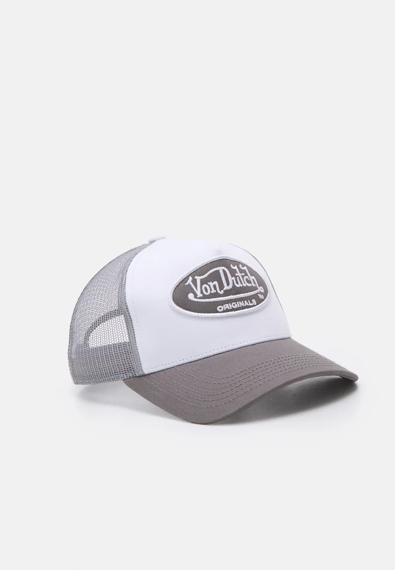 promo codes Von Dutch TRUCKER BOSTON UNISEX - Cap white/grey Accessories Beanies, hats & caps Caps