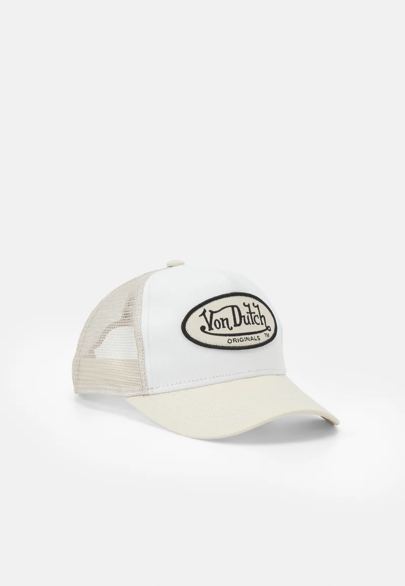 100% quality guarantee Von Dutch TRUCKER BOSTON UNISEX - Cap white/sand Accessories Hats & headscarves Caps