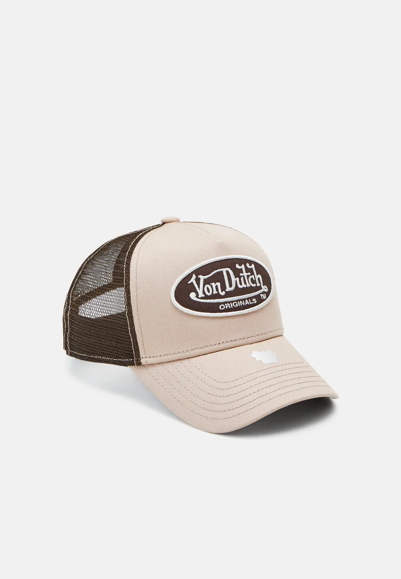 various design Von Dutch TRUCKER BOSTON UNISEX - Cap powder/brown Accessories Beanies, hats & caps Caps
