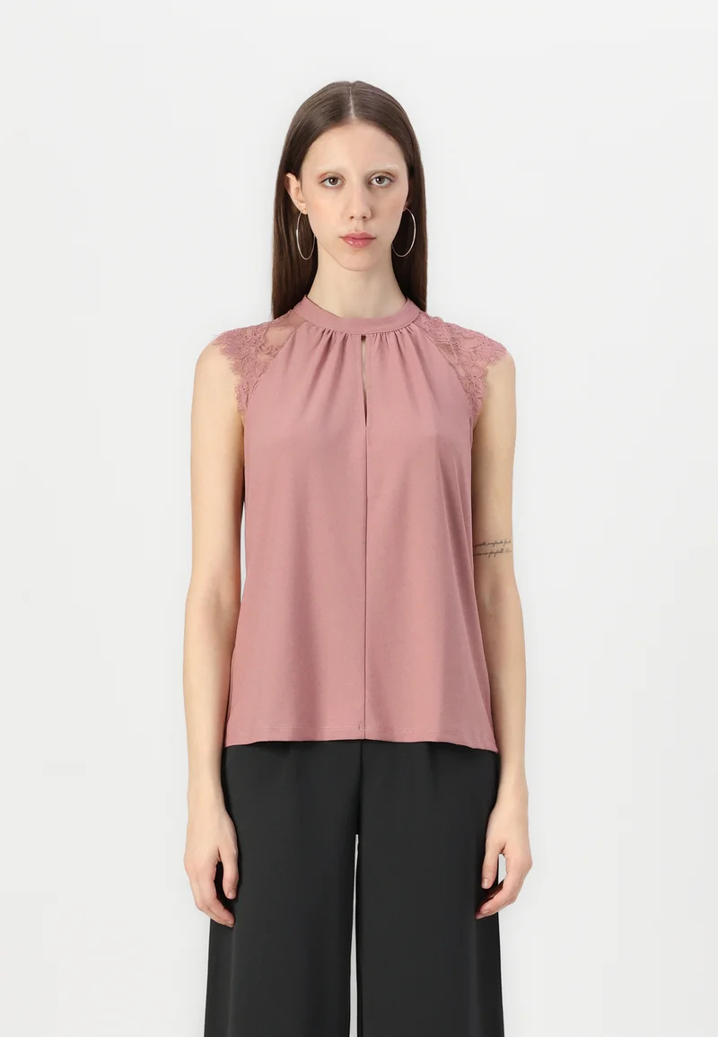 wholesale price Vero Moda VMMILLA TEE - Blouse nostalgia rose Clothing Shirts & Blouses Blouses
