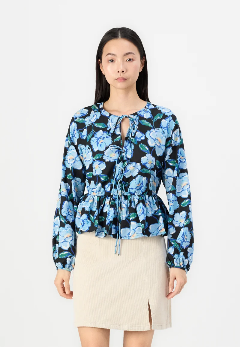 prestigious Vero Moda VMALEA NINA TIE - Blouse black Clothing Shirts & Blouses Blouses