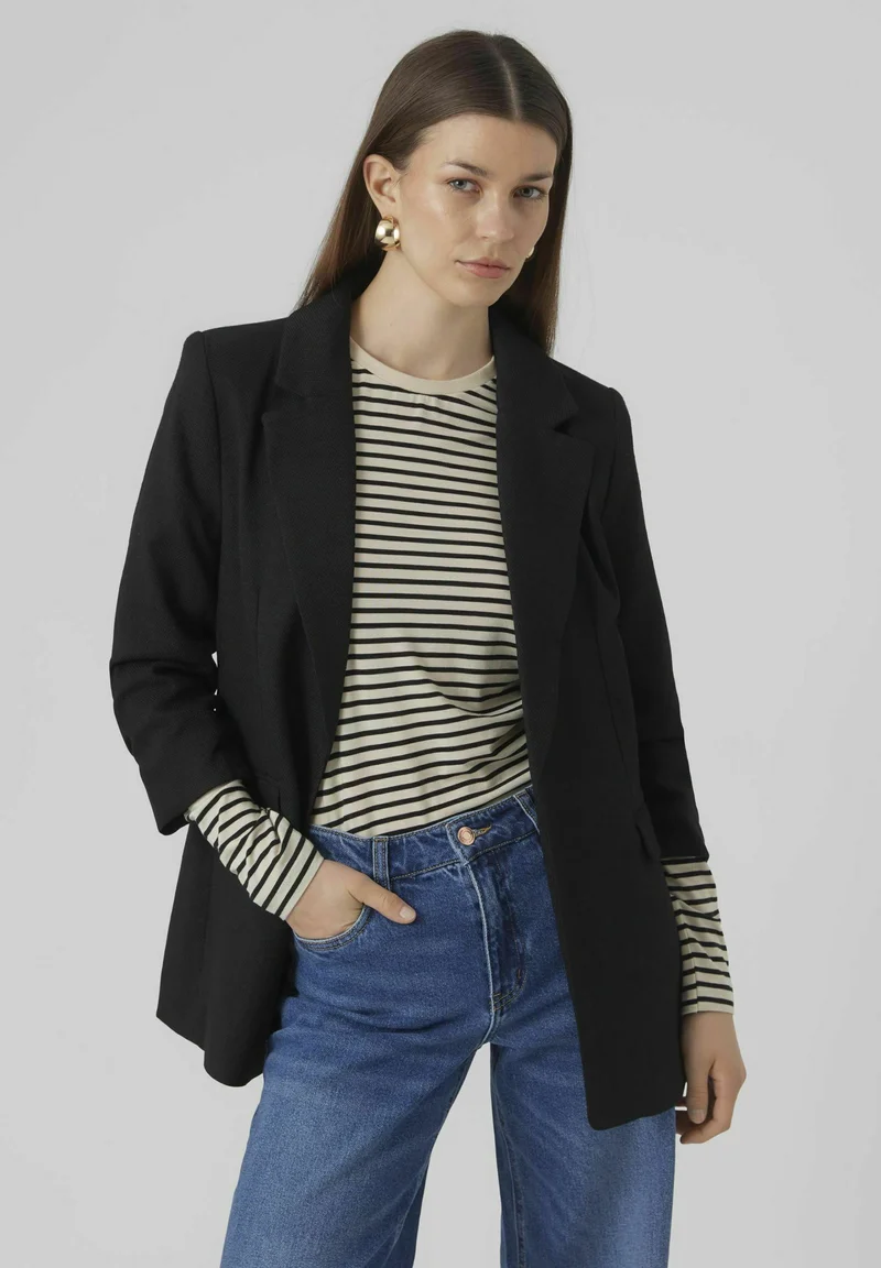 Top Designer Collections Vero Moda 3/4 REGULAR - Blazer black Clothing Jackets & Blazers Blazers