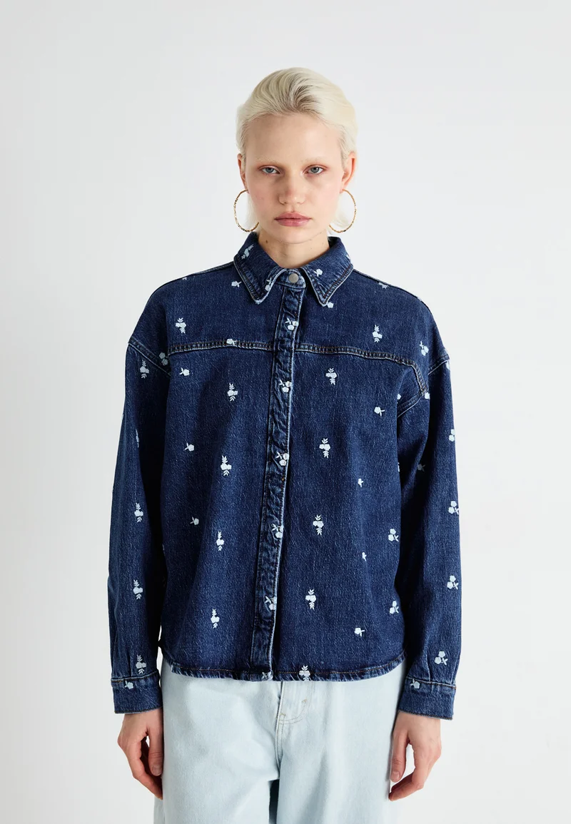 best value Vero Moda VMHAYDEN - Denim jacket dark blue denim Clothing Jackets & Blazers Bomber Jackets