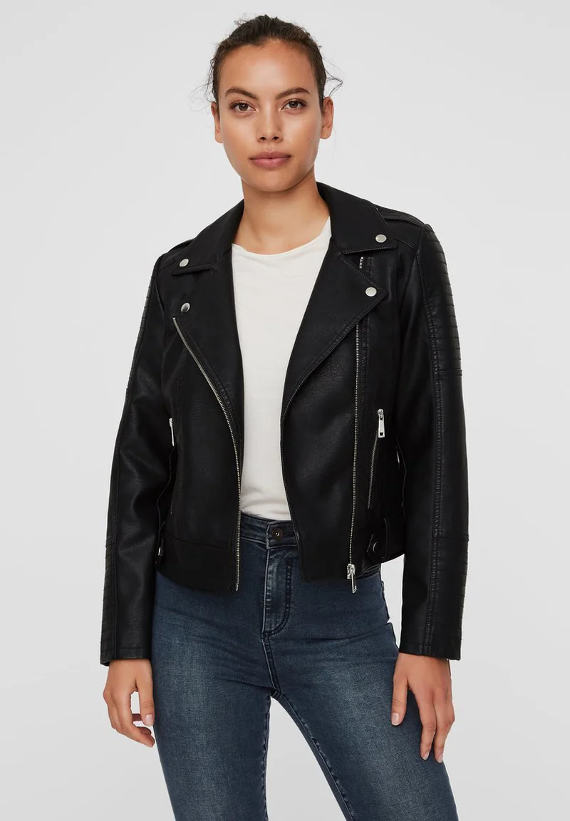 competitive price Vero Moda VMKERRIULTRA  - Faux leather jacket black Clothing Jackets & Blazers Bomber Jackets