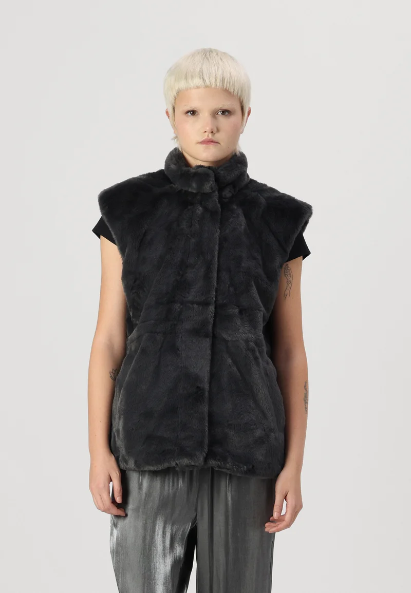 Top Designer Collections Vero Moda VMSONJAPOPPY - Waistcoat asphalt Clothing Jackets & Blazers Bomber Jackets
