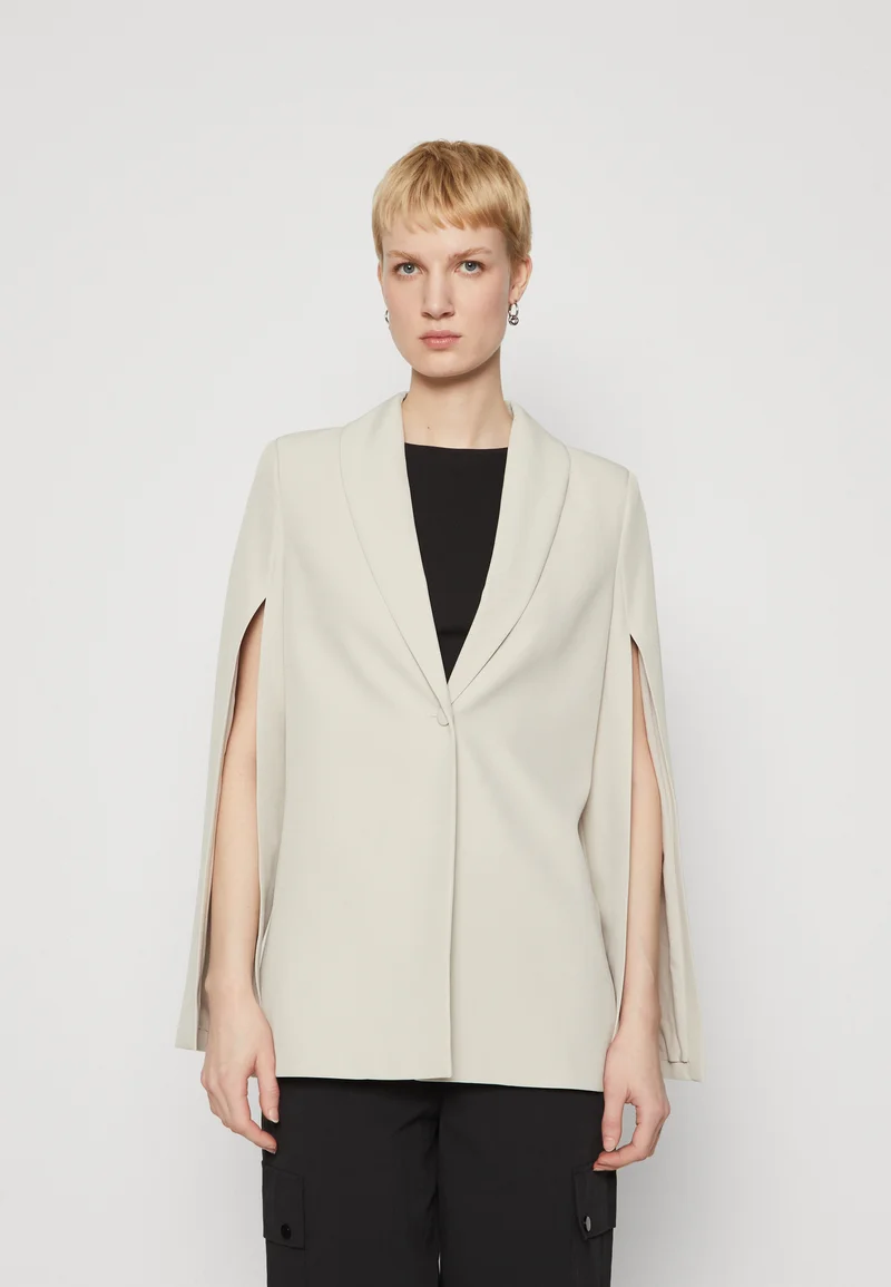 Clearance Prices Vero Moda Tall VMMISCHA LOOSE CAPE - Blazer silver lining Clothing Jackets & Blazers Bomber Jackets