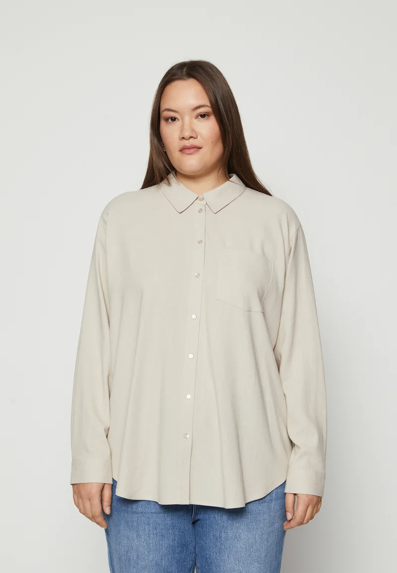 Sale UK Vero Moda Curve VMCMYMILO - Blouse silver lining Clothing Shirts & Blouses Blouses