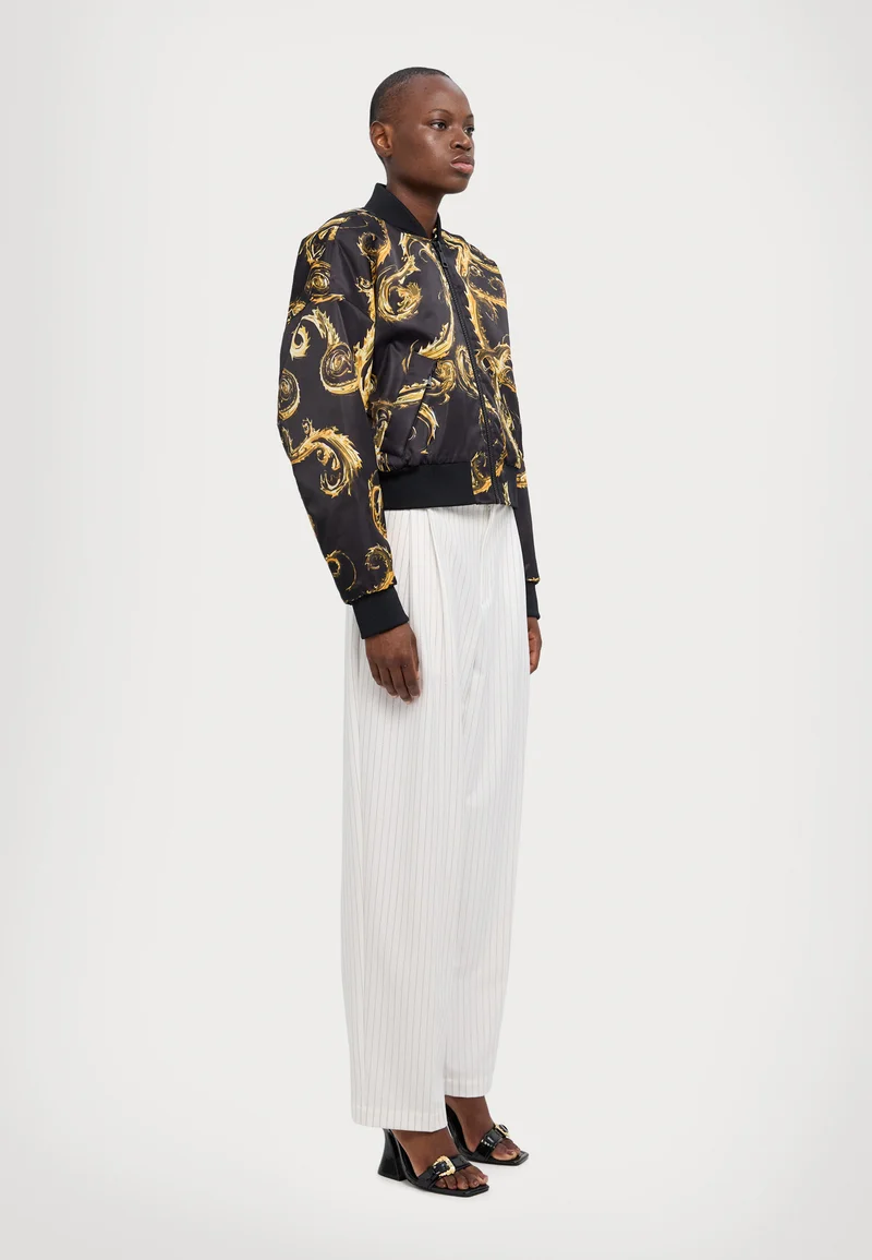 Classic Styles Versace Jeans Couture CHOROMO - Bomber Jacket black/gold Clothing Jackets & Blazers Bomber Jackets