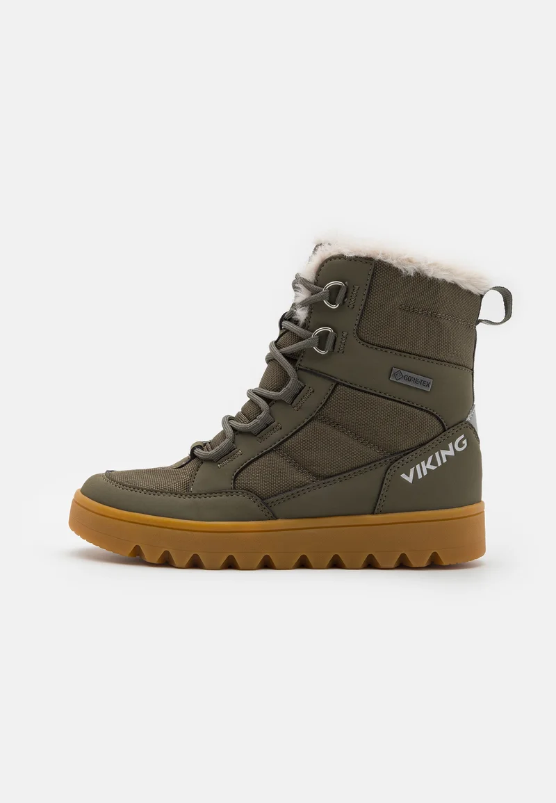 100% High Quality Viking FLEEK WARM GTX ZIP UNISEX - Lace-up boots pine/olive Sport Shoes Boots