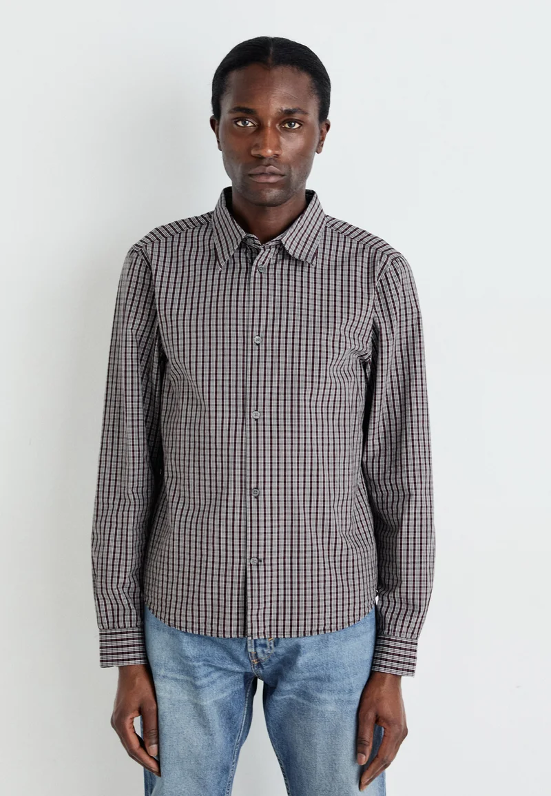 USA Discount Online Sale Weekday OSCAR REGULAR CHECKED - Shirt black Clothing Shirts Casual Shirts