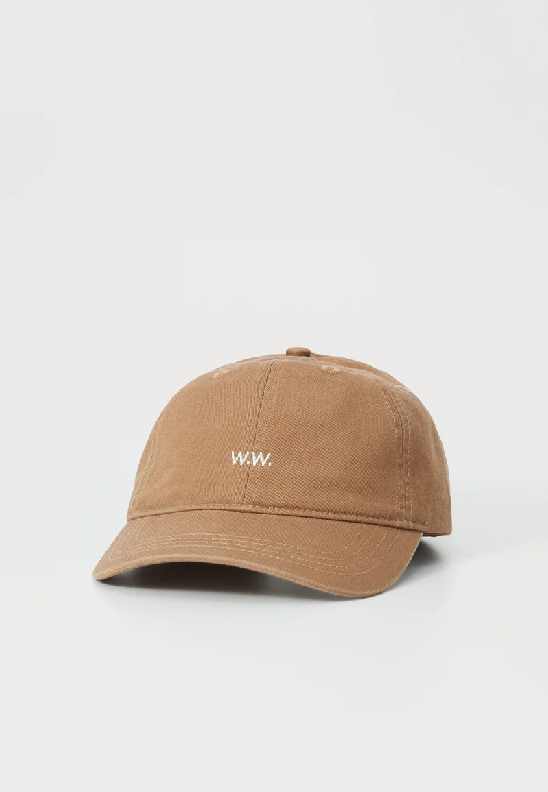 Hottest New Styles WOOD WOOD WW LOW PROFILE EMBROIDERY  - Cap mid brown Accessories Beanies, hats & caps Caps