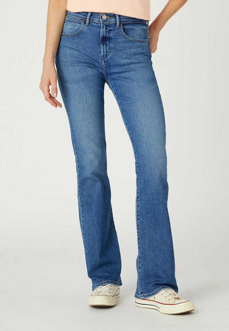 reasonable price Wrangler BOOTCUT - Bootcut jeans raven Clothing Jeans Bootcut & Flared