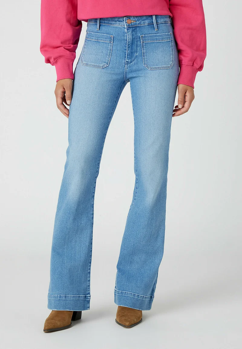 Online Store Wrangler FLARE - Flared Jeans hazel Clothing Bootcut & Flared