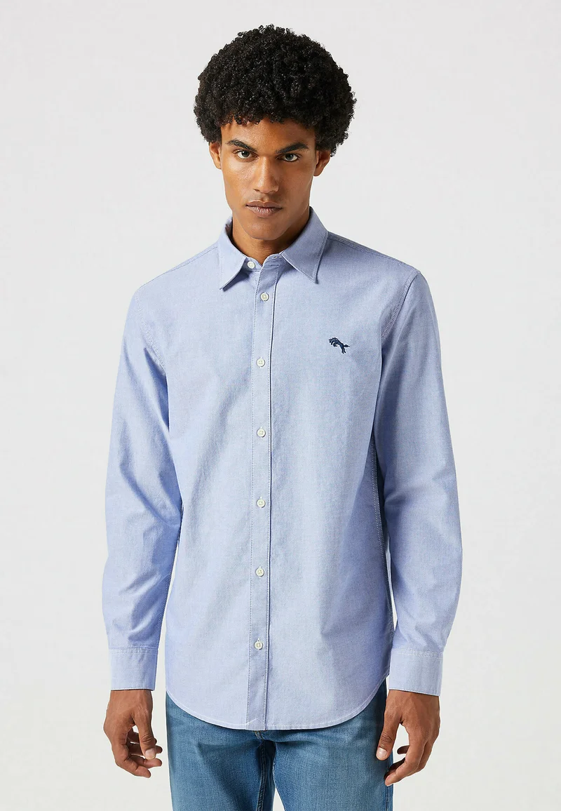 Online Wrangler LS SHIRT - Shirt oxford blue Clothing Shirts Casual Shirts