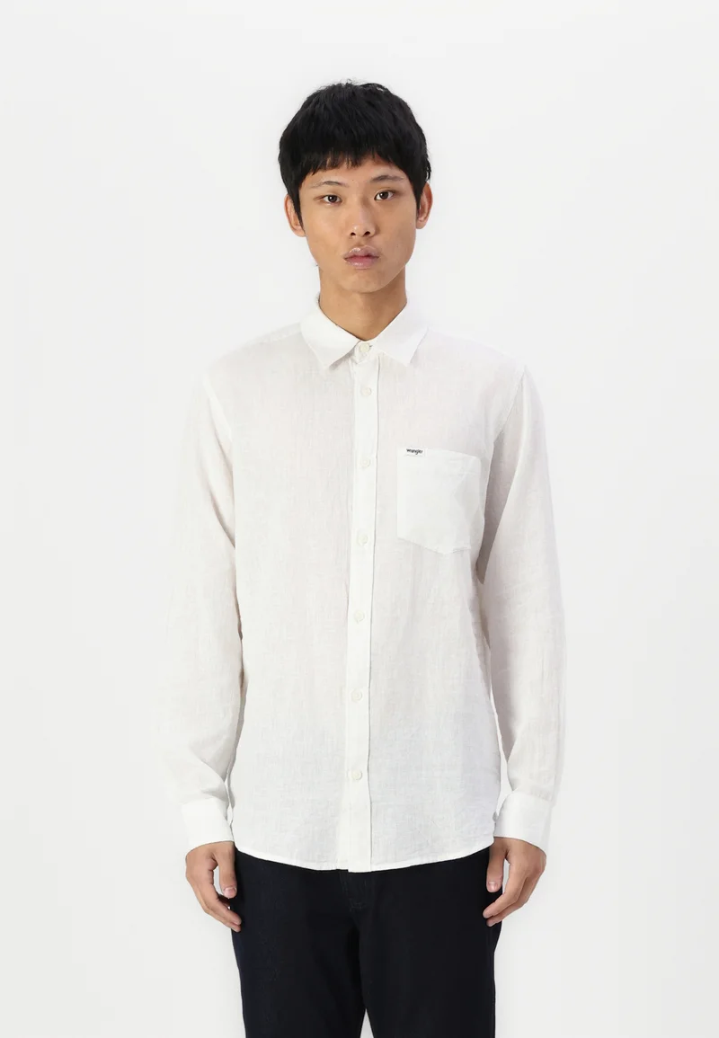 official shop Wrangler 1 POCKET - Shirt white Clothing Shirts Casual Shirts