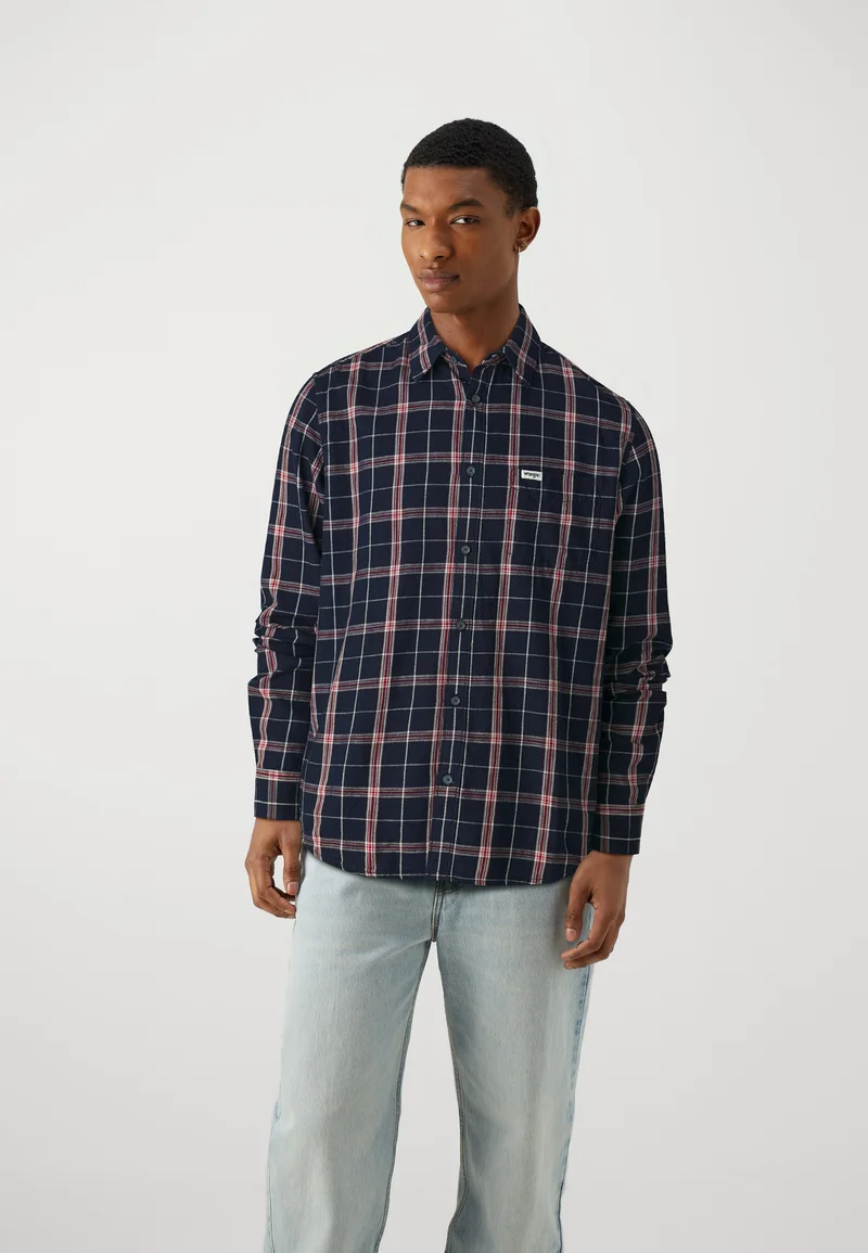 attractive design Wrangler 1 POCKET - Shirt red indigo Clothing Sale Shirts Business Shirts