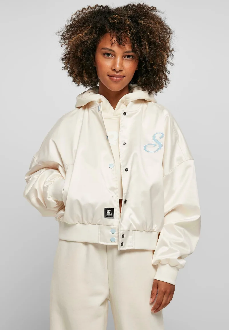 officially authorized Starter Bomber Jacket - palewhite Streetwear Clothing Jackets, Gilets & Blazers Bomber Jackets