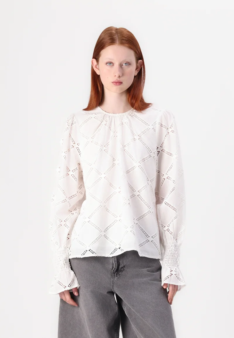 Official USA Stockists YAS YASANICO  - Blouse star white Clothing Shirts & Blouses Blouses