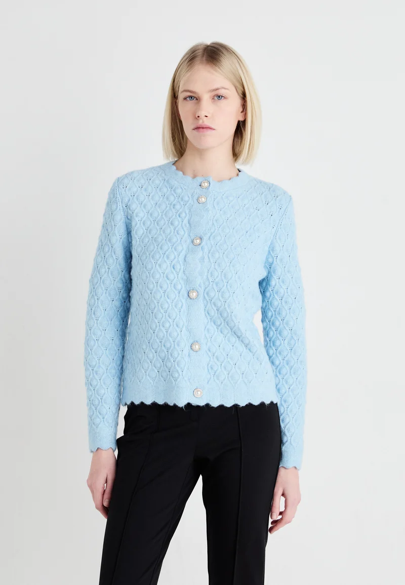 Buy Online YAS YASBUBBLE CARDIGAN - Cardigan clear sky Clothing Knitwear & Cardigans Cardigans