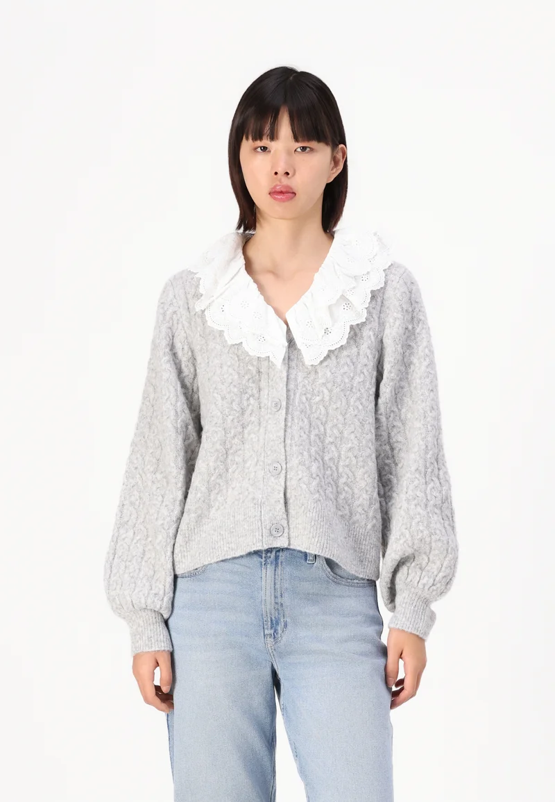 utterly stylish YAS YASELVIRA - Cardigan light grey  Clothing Knitwear & Cardigans Cardigans