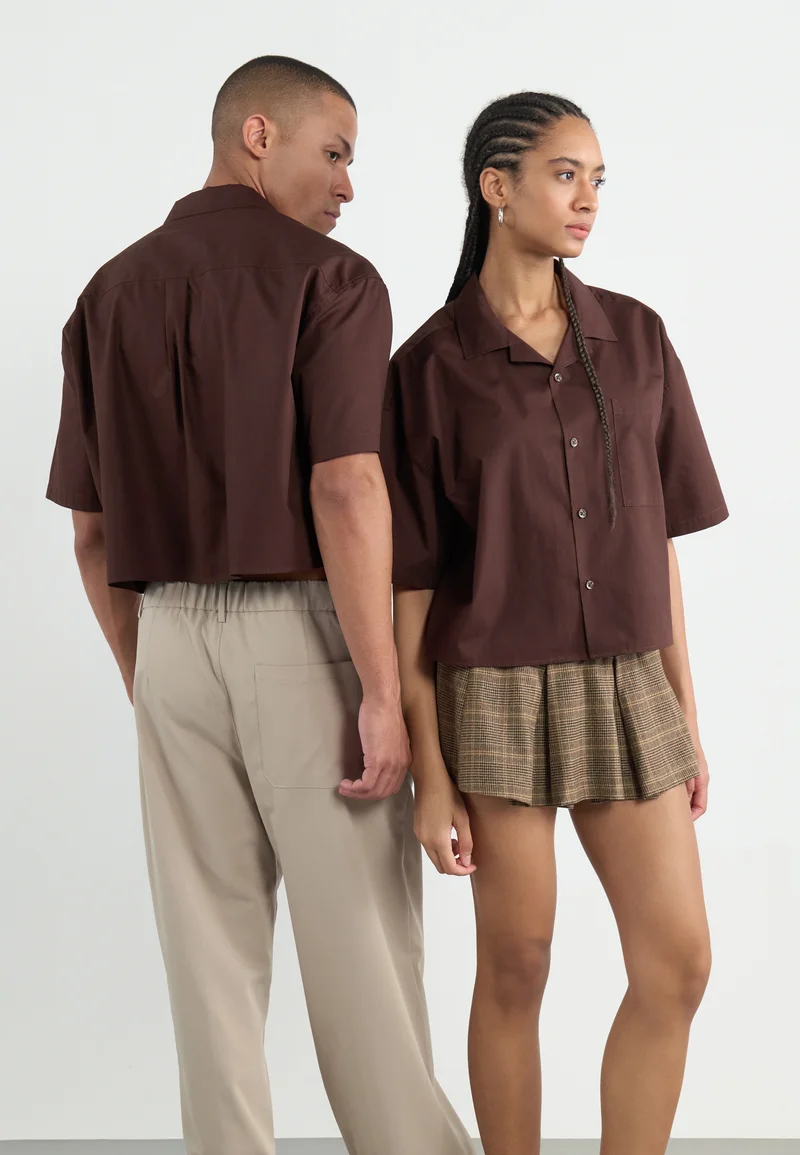 Store YOURTURN UNISEX - Shirt brown Clothing Sale Shirts Business Shirts