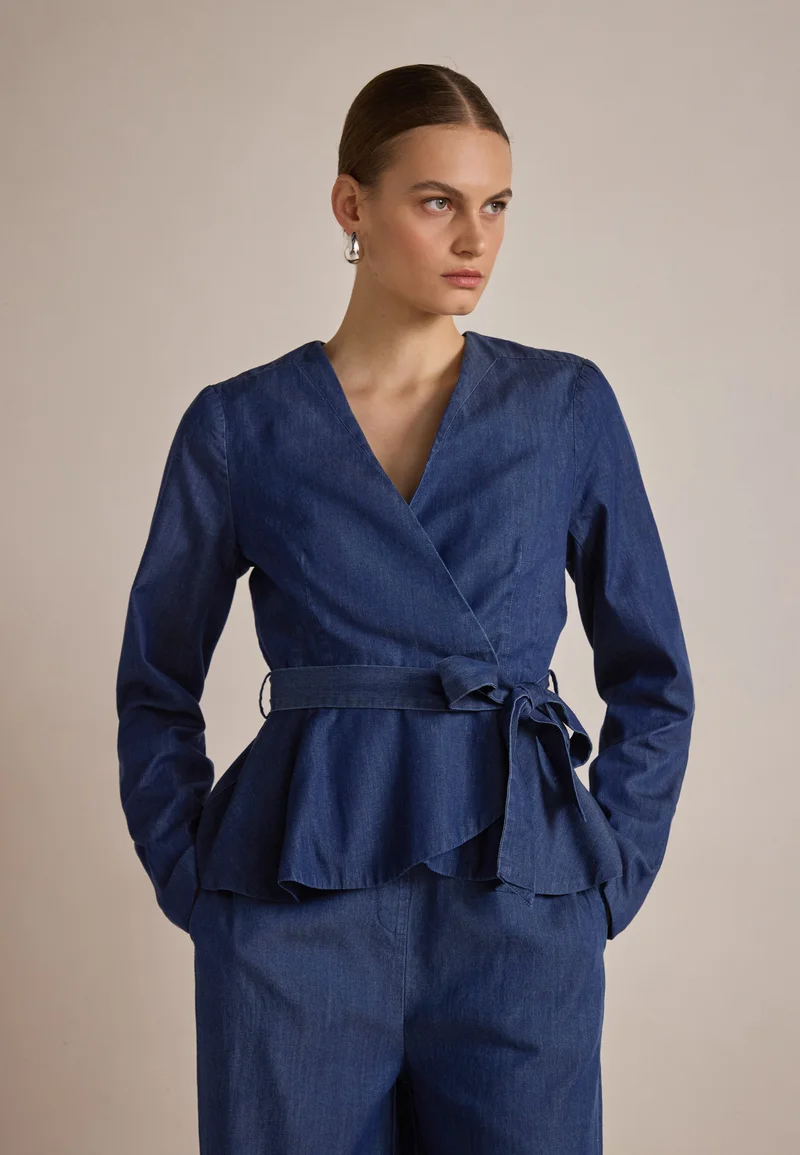 cheapest price Zign Studio Blazer - dark blue denim Clothing Jackets & Blazers Blazers