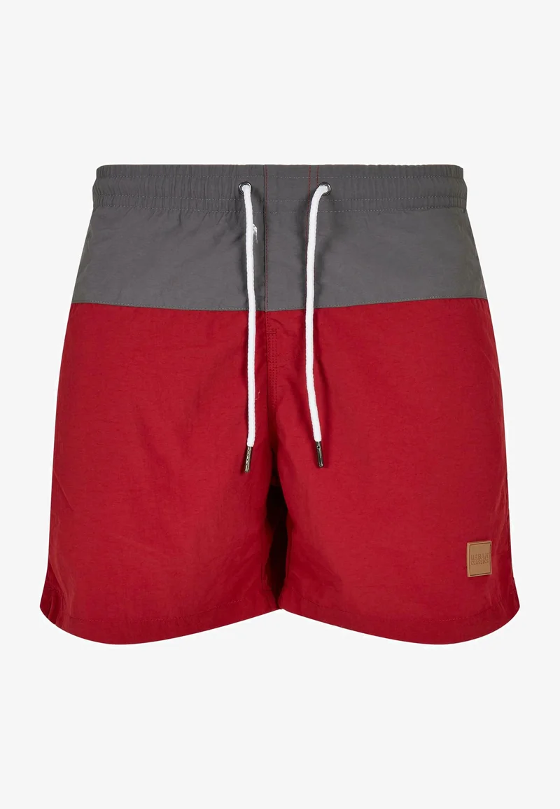 Various Colors Urban Classics BLOCK  - Swimming shorts brickred/darkshadow Clothing Swimwear Swim trunks Briefs