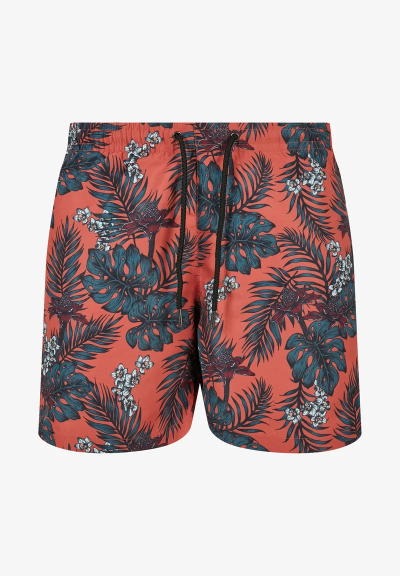 Online Retailer Urban Classics Swimming shorts - dark tropical aop Clothing Swimwear Swim trunks Briefs