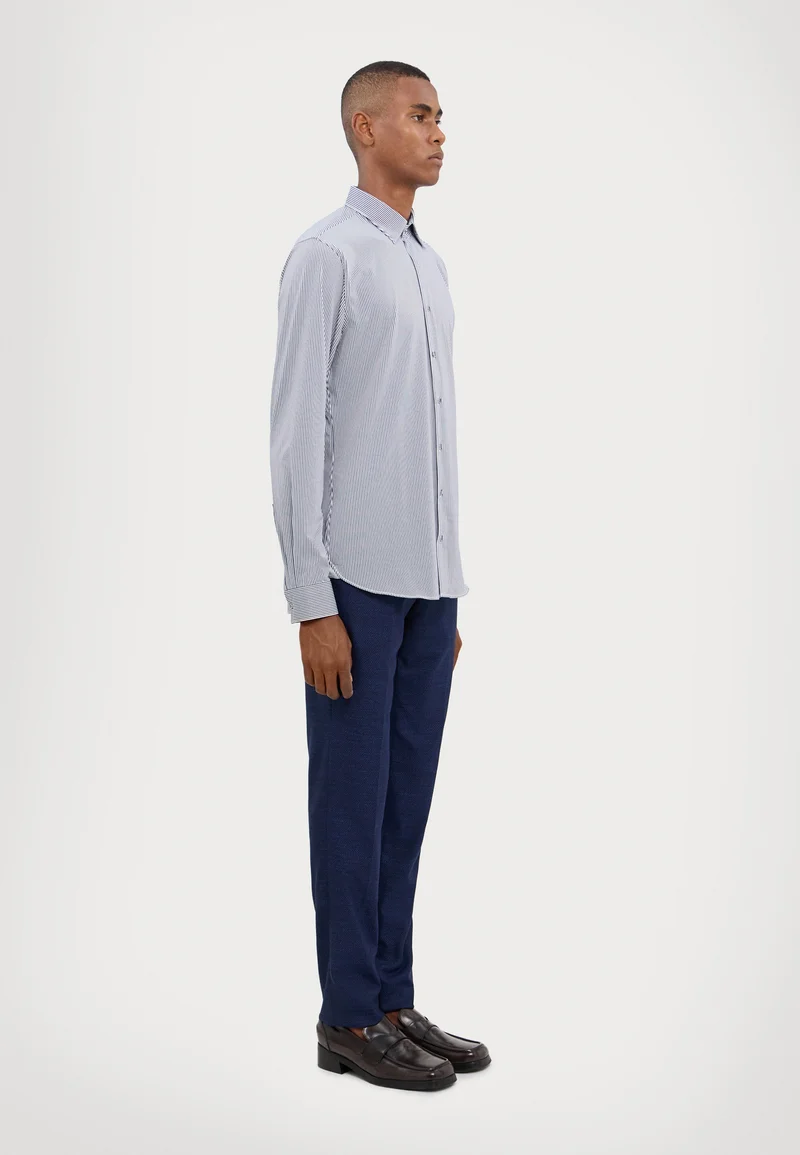 Cheapest Michael Kors PERFORM STRETCH STRIPE SLIM FIT - Formal shirt navy Clothing Shirts Business Shirts